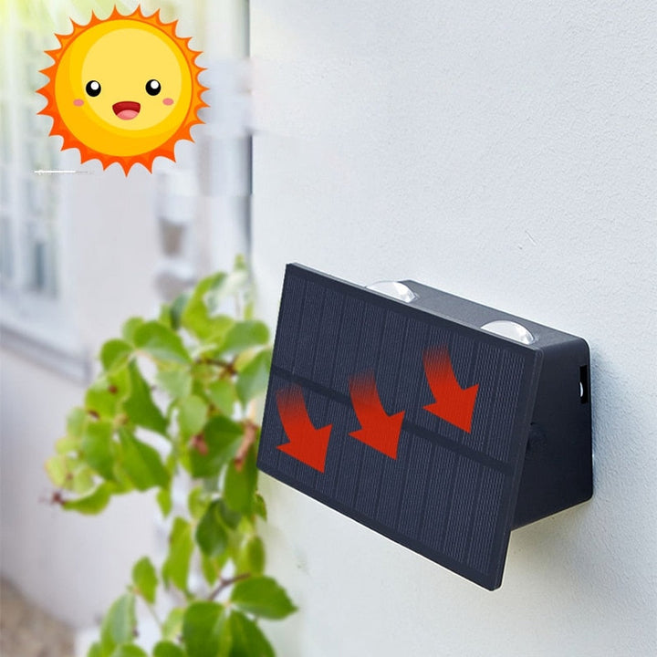 Lisslune | SolarRay – Sleek Solar Wall Lamp for Stylish Exteriors
