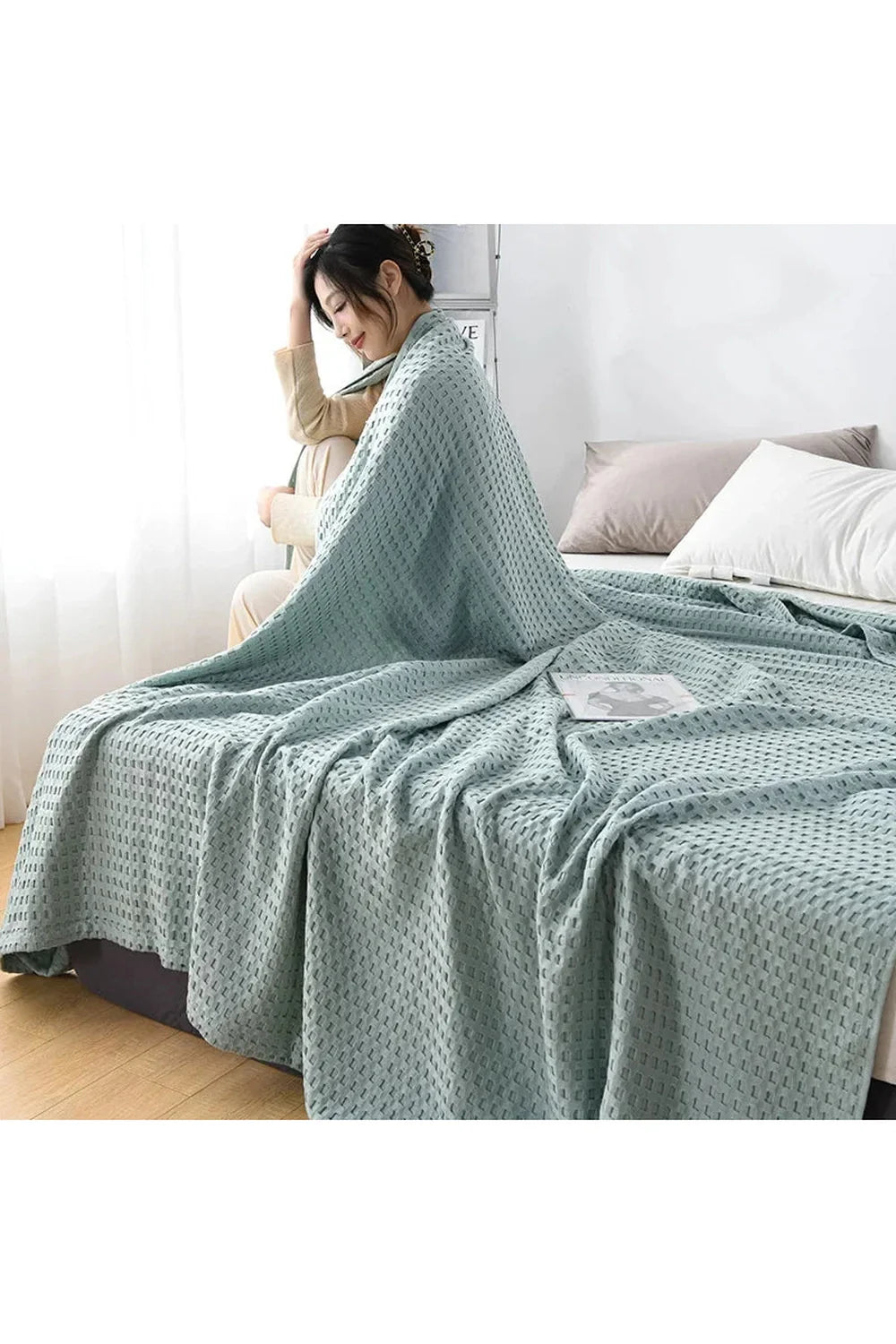 Lisslune | Waffle knit blanket