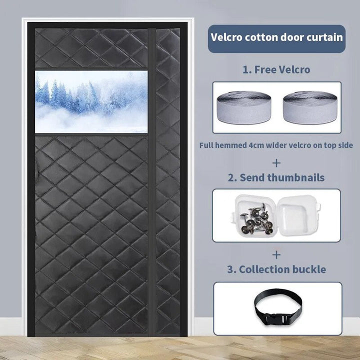 Lisslune | Magnetic Cold-Proof Cotton Door Curtain