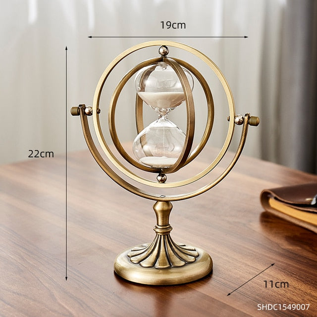 Lisslune | Time Charmer Metal Hourglass Decor