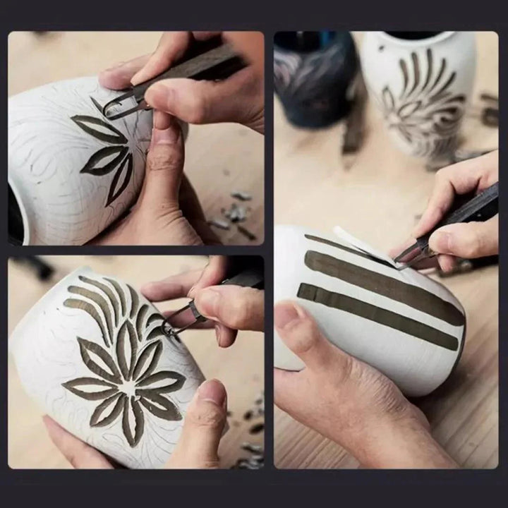Lisslune | Ceramic Craft Precision Tool Kit: Premium Knives for Artistic Excellence