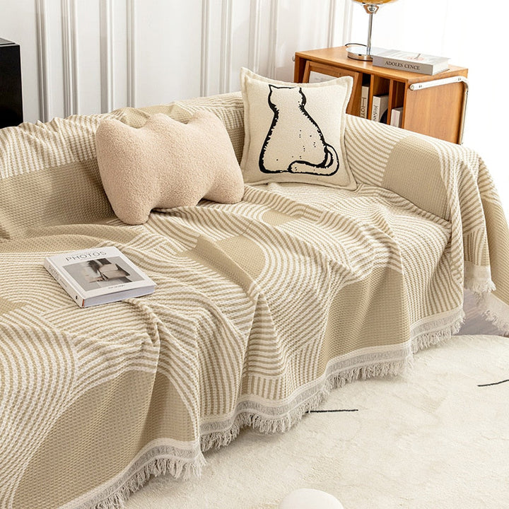 Lisslune | Nordic Style Comfy Soft Knitted Sofa Cover Blanket