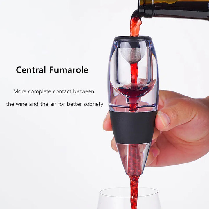 Lisslune | Wine aerator, decanter, pourer, set with filters, air purifier, stand diffuser, air aerator, sieve, aerator, wine for the dining room bar