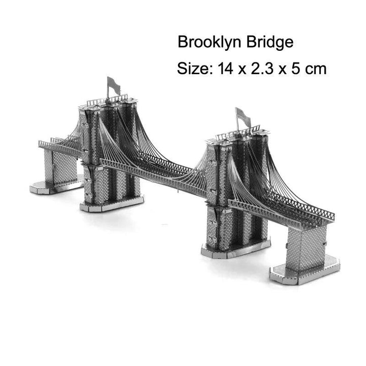 Lisslune | Global Landmark 3D Metal Puzzle Set: Construct and Explore Iconic Structures
