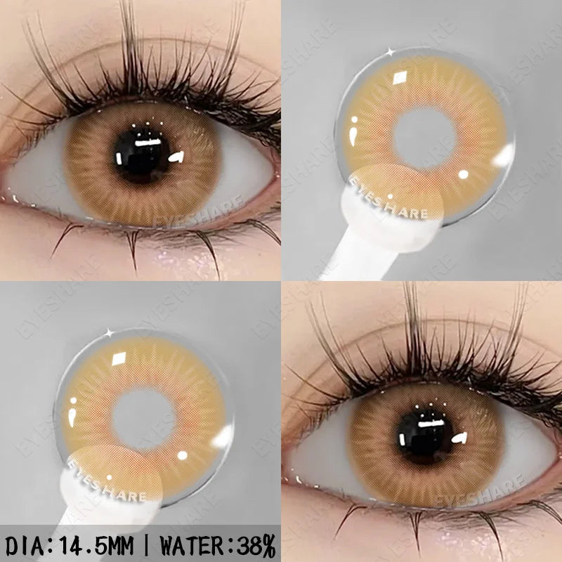 Rynx | 1 Pair/2 Pieces Colored Contact Lenses for Eyes Cosplay Blue Lenses Fashionable Purple Lenses Annual Cosmetic Green Eye Contact Lenses