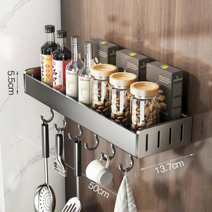 Lisslune | Space-saving aluminum kitchen shelf system