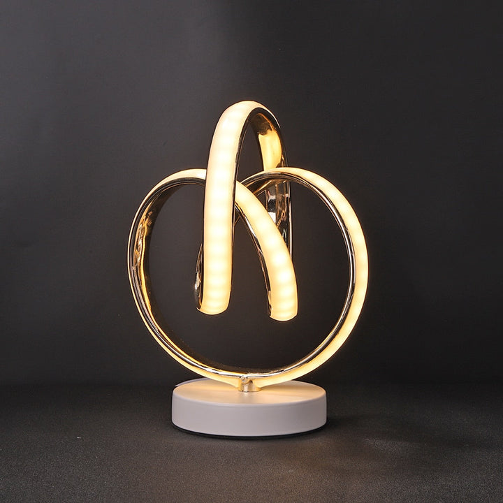 Lisslune | SpiralGlow – Sleek LED Table Lamp with Cozy Warm Light