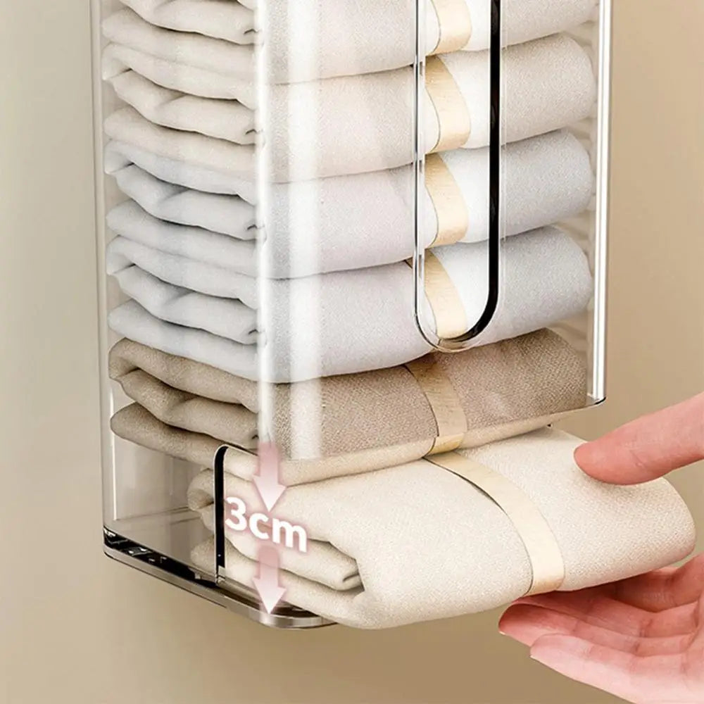Lisslune | Transparent Multifunctional Wall-Mounted Sock Organizer