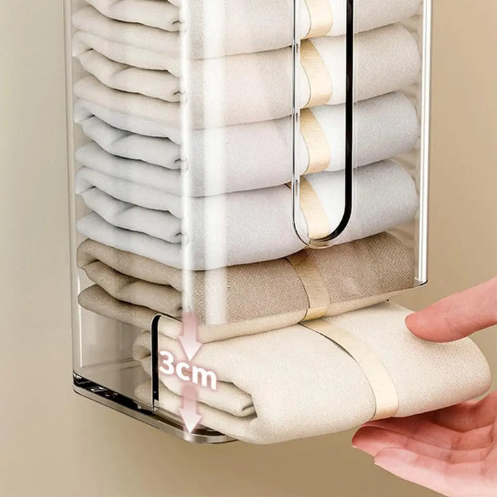 Lisslune | Transparent Multifunctional Wall-Mounted Sock Organizer