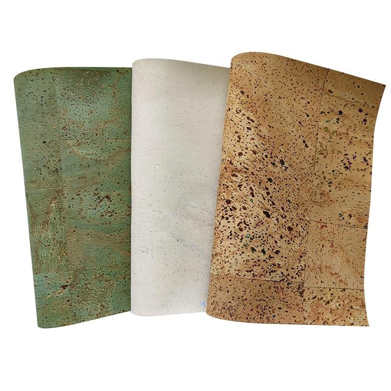 Lisslune | Cork style synthetic leather fabric for creative craft projects