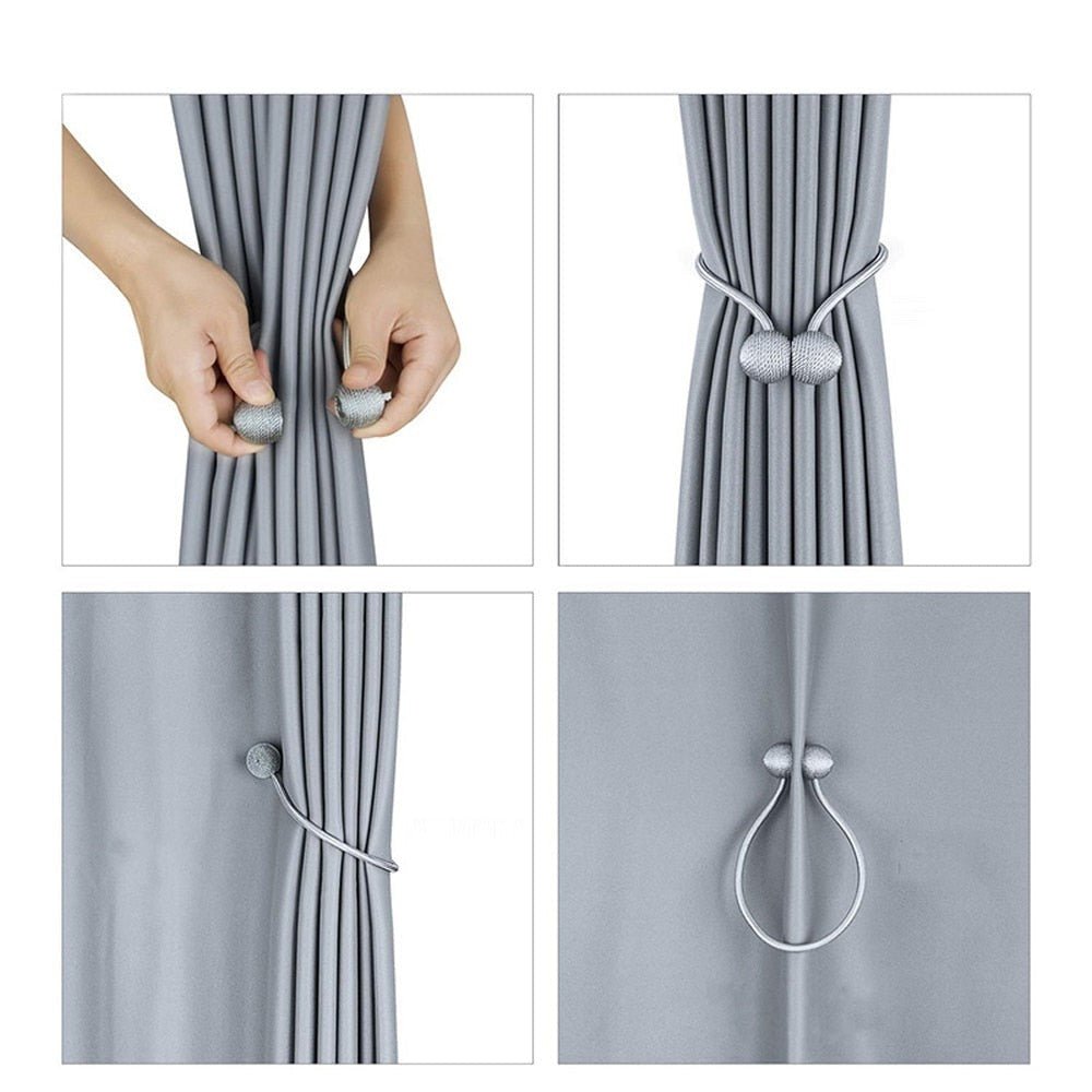 Lisslune | Magnetic clip for holding curtains together (2 pieces)