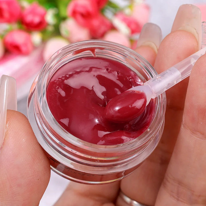 Rynx | Jelly Canned Lip Glaze 8 Colors Mirror Water Light Jam Lip Color Pigmented Long-lasting Moisturizing Plumping Lip Gloss Makeup