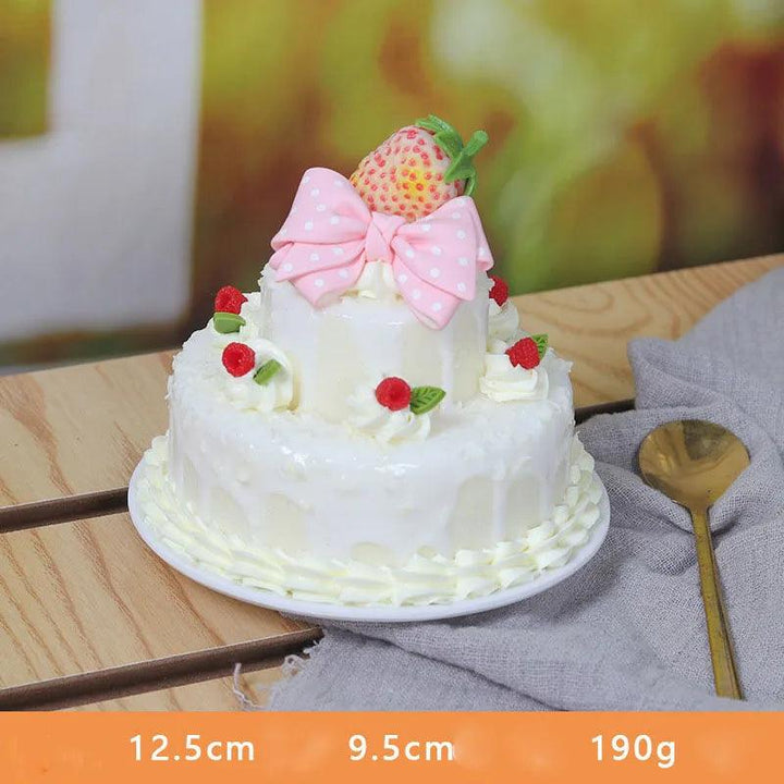 Lisslune | Realistic Synthetic Fruit Cake Model for Home Decor and Photography - 1 pc. FCYY-MIX2