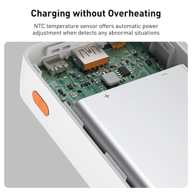 Lisslune | 20,000mAh Baseus Power Bank - High-Speed Dual Input/Output Charging for Ultimate Portability