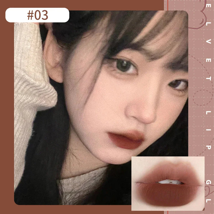Rynx | Fog Texture Lip Gloss Matte Water Liquid Lipstick Moisturizing Lip Gloss Long-lasting Sexy Lips Tint Makeup Korean Cosmetics