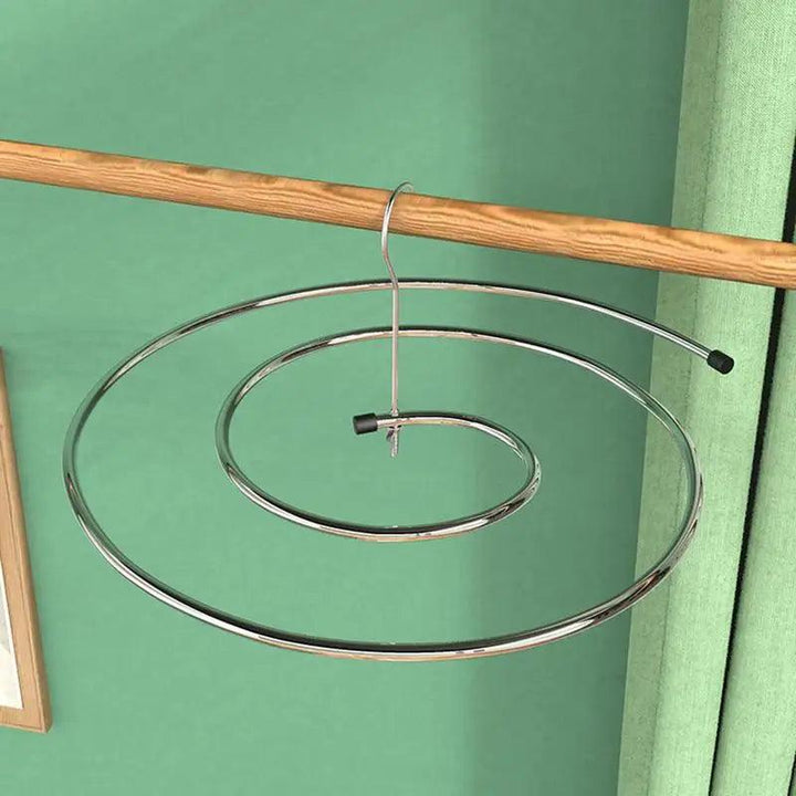 Lisslune | Space-saving stainless steel spiral laundry rack for large laundry quick drying