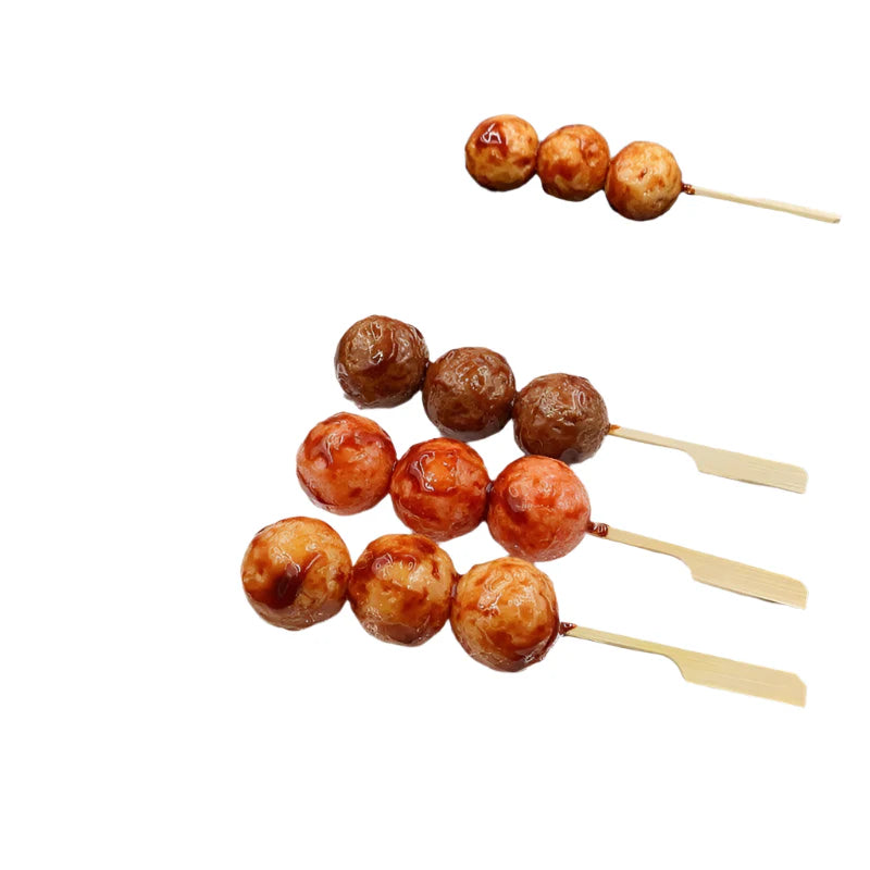 Lisslune | Japanese BBQ Skewer Simulation Model - Artificial Food Display Prop for Kitchen and Night Market
