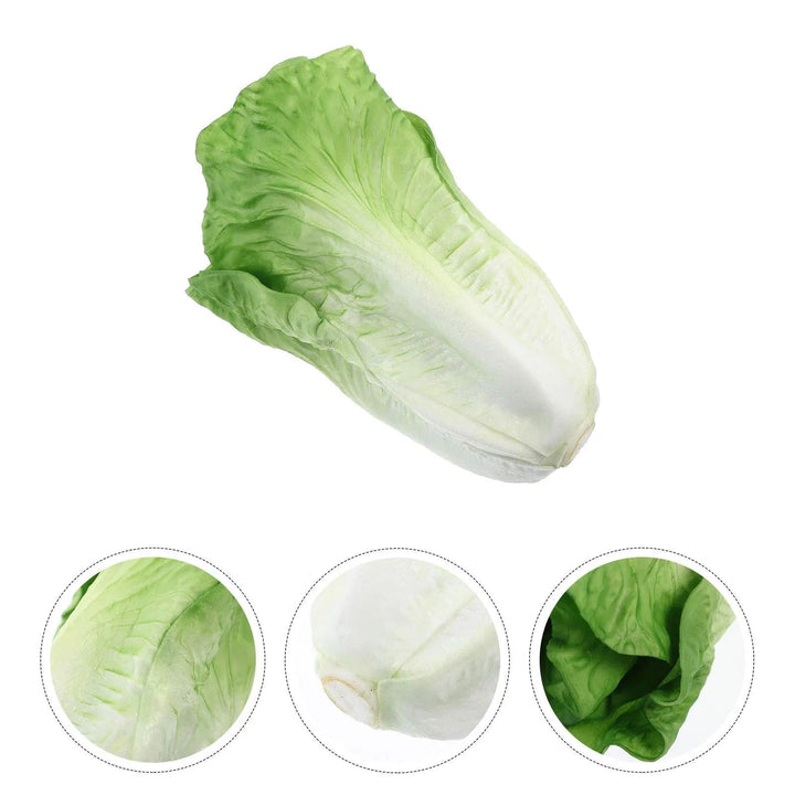 Lisslune | Realistic Decorative Artificial Lettuce Centerpiece for Home and Dining Areas