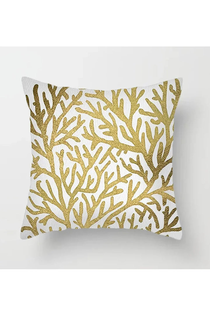 Lisslune | Yellow leaf polyester pillowcase