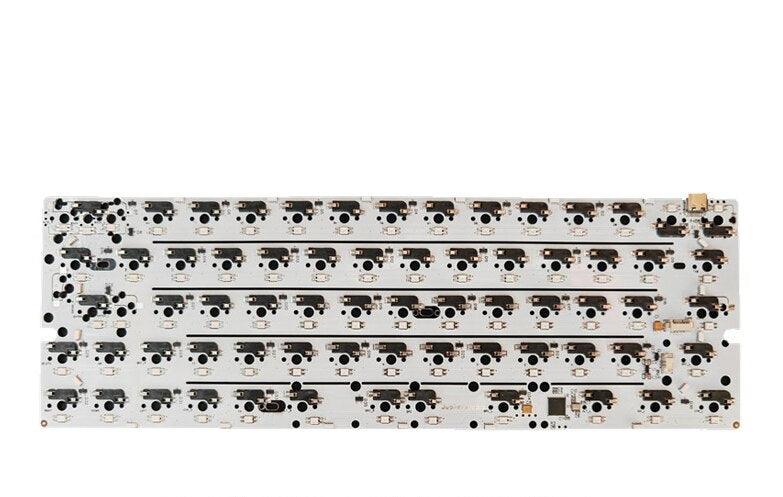 Lisslune | Frosted Crystal 60% Customizable Mechanical Keyboard with Cherry Profile Keycaps and RGB Lighting Customization