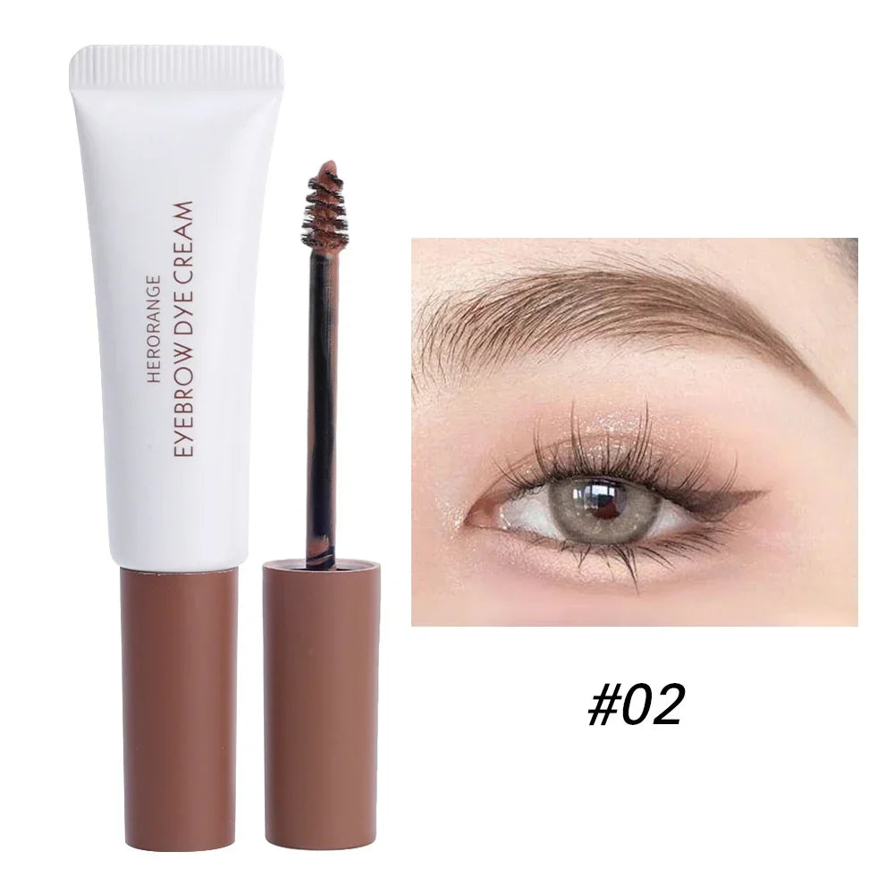 Rynx | Eyebrow Color Cream Semi Permanent Waterproof Natural Smudge Proof Eyebrows Coffee Black Brown Color Long Lasting Eyebrow Gel Makeup