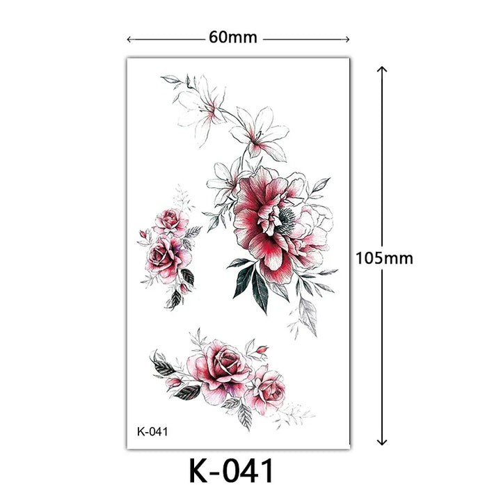 Rynx | New Temporary Tattoo Stickers Sexy Totem Butterfly Dreamcatcher Transfer Flash Tattoo Women Neck Hand Body Art Artificial Tattoos Men