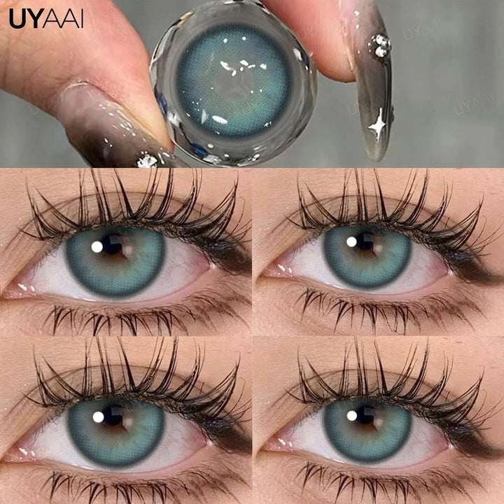 Rynx | Green contact lenses for eyes Cosmetic gray eye lenses y2k Korean style beauty eye color blue lenses