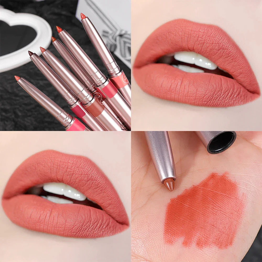 Rynx | Matte Smooth Waterproof Lipstick Velvet Nude Lipstick Pen Sexy Reddish Brown Pigments Makeup Long-lasting Lip Color Cosmetics