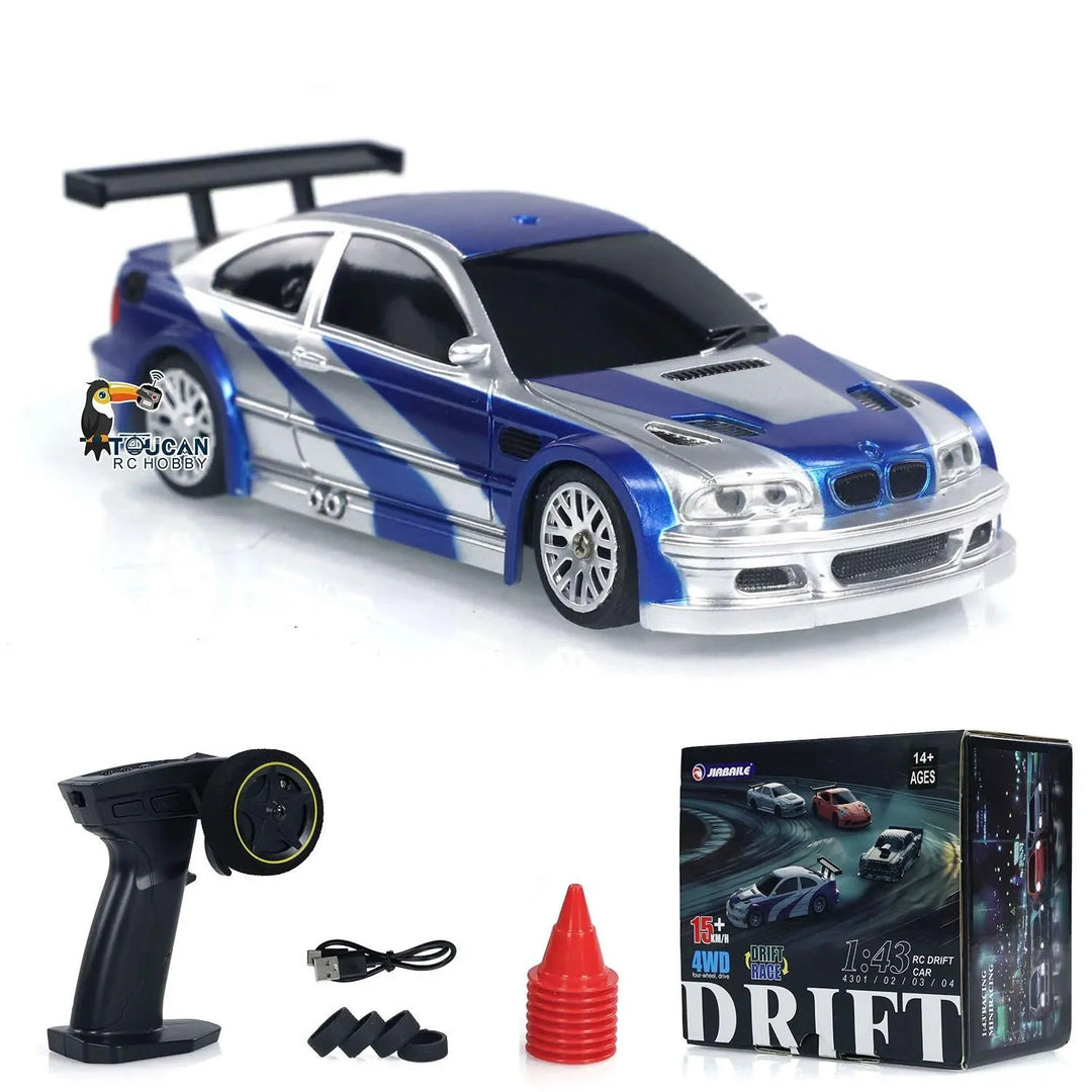 Lisslune | Ultimate 1/43 Scale 4WD Remote Control Drift Car - Mini Racing Experience for Kids