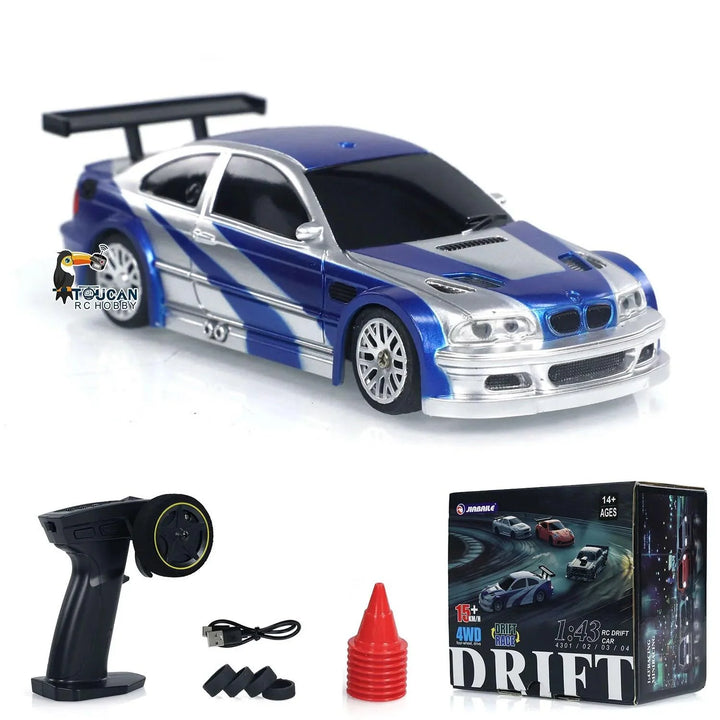 Lisslune | Ultimate 1/43 Scale 4WD Remote Control Drift Car - Mini Racing Experience for Kids