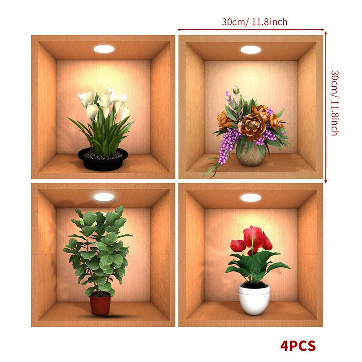Lisslune | Wall Decorative Potted Plant Stickers