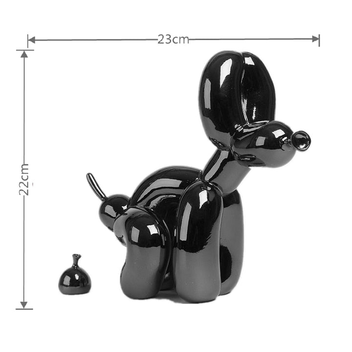 Lisslune | Balloon Dog Sculpture, Balloon Art Statue, Mini Collectible Figurine, Home Decoration, Resin Figure, Desk Accessories, Room Decoration