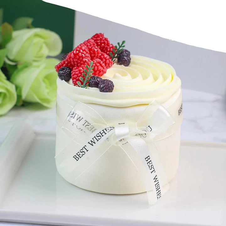 Lisslune | Realistic Artificial Sea Salt Room Cake Model - Ideal for Events, Home Decor, and Restaurant Displays
