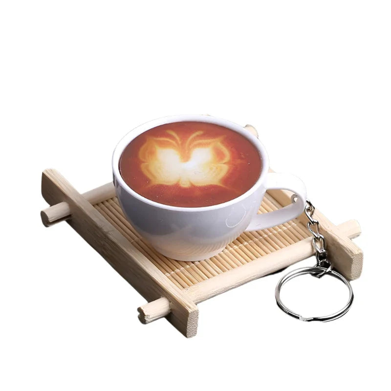 Lisslune | Charming miniature resin coffee and tea cup display model for playful decoration