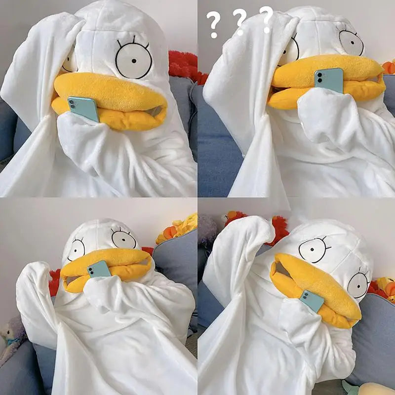 Lisslune | Confused Duck Warm Adult Pajamas Costume
