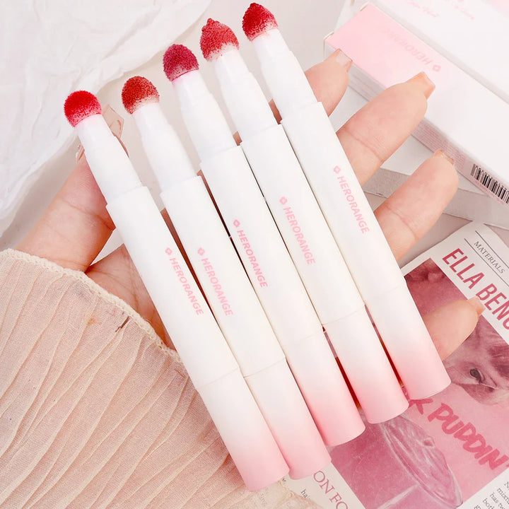 Rynx | Soft Velvet Lip Gloss Nude Matte Liquid Lipstick Waterproof Lip Makeup Pigment Long-lasting Face Cheek Lip Gloss Korean Cosmetics