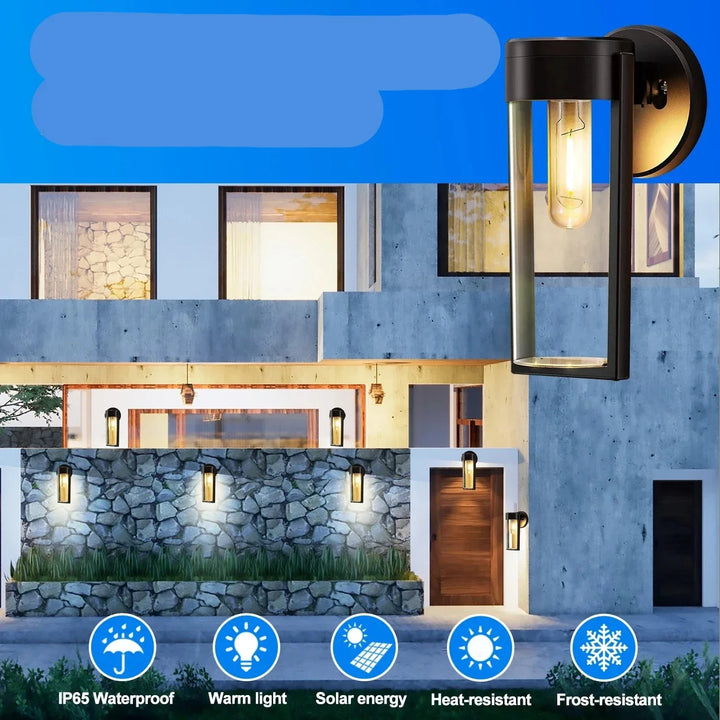 Lisslune | Lavenham Solar Garden Lights - Perfect Solar Lights for Outdoor Spaces