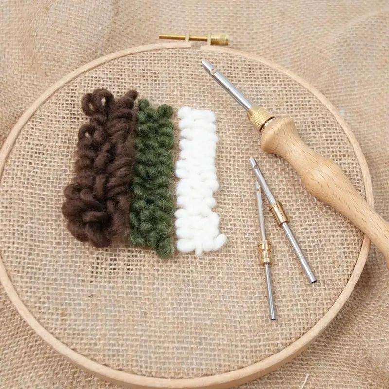Lisslune | Adjustable Punch Needle Craft Kit for Creative DIY Embroidery and Projects