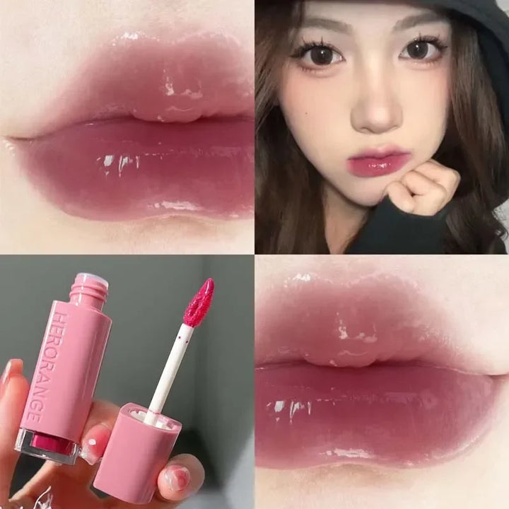 Rynx | Mirror Lip Gloss Lip Glass Transparent Long-lasting Moisturizing Waterproof Liquid Lipsticks Sexy Red Lips Cosmetics 6 Colors