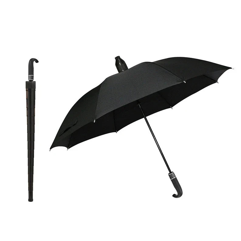 Lisslune | StormShield Heavy-Duty Windproof Umbrella with Curved Handle