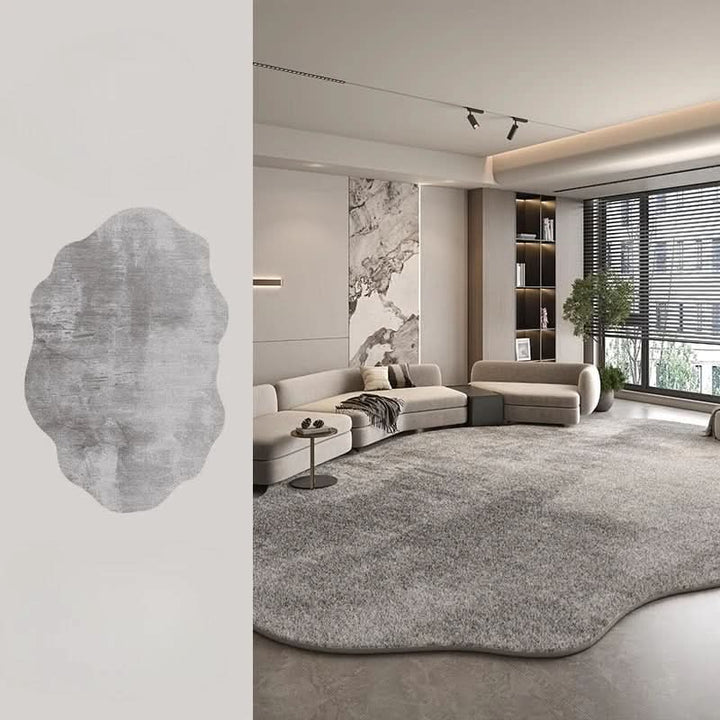 Lisslune | Irregular Plush Washable Rug for Bedroom and Living Room