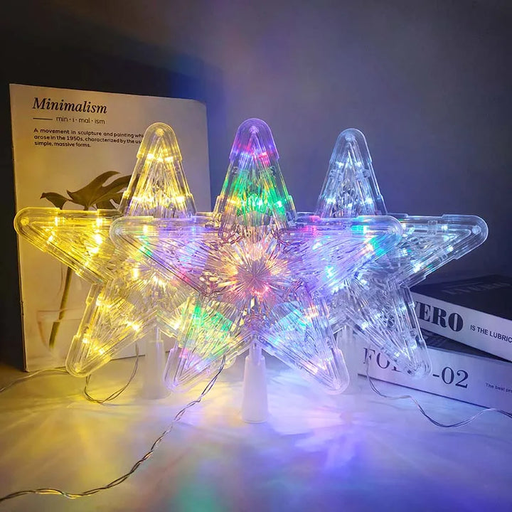 Rynx | LED Glowing Christmas Tree Star Christmas Tree Decoration Lamp 2025 New Year's Decorations For Home Navidad Natal Noel