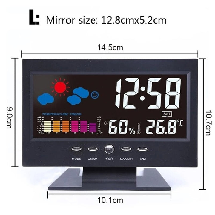 Lisslune | Alarm Pro LCD Weather Station Clock