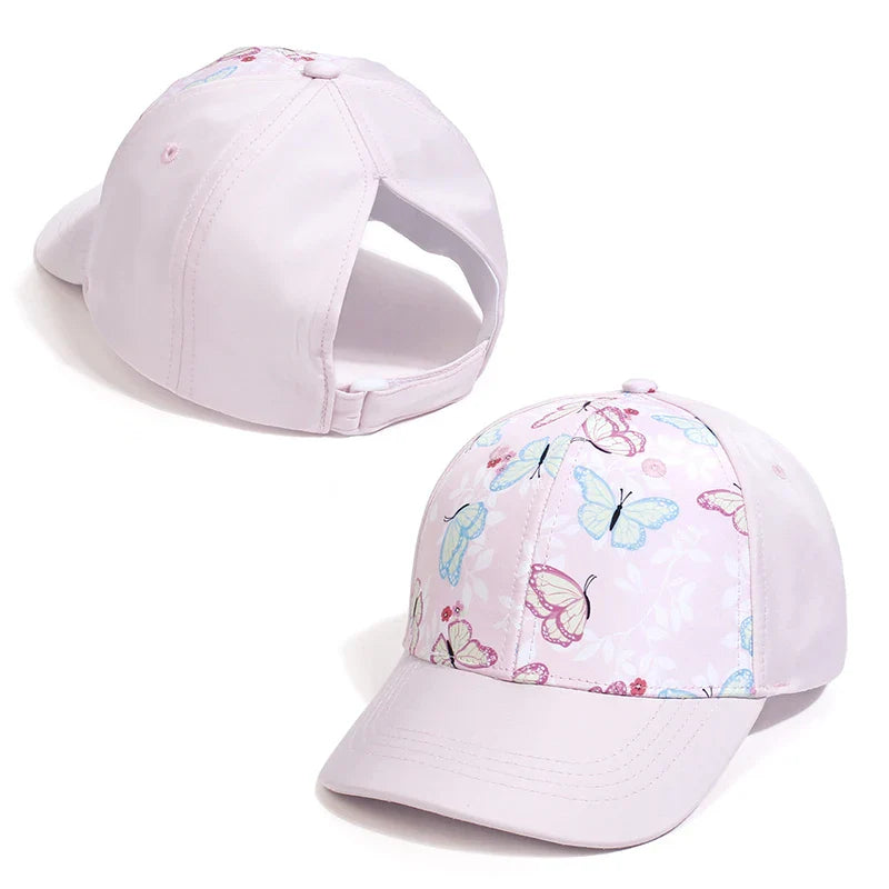 Lisslune | Kids Baseball Cap with Hole for Ponytail