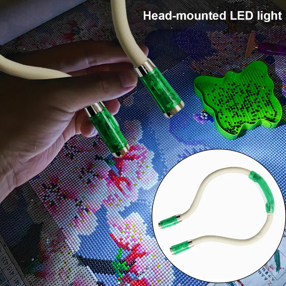 Lisslune | Wearable Neck Lamp with LED for Knitting, Crocheting and Reading – Handsfree Light