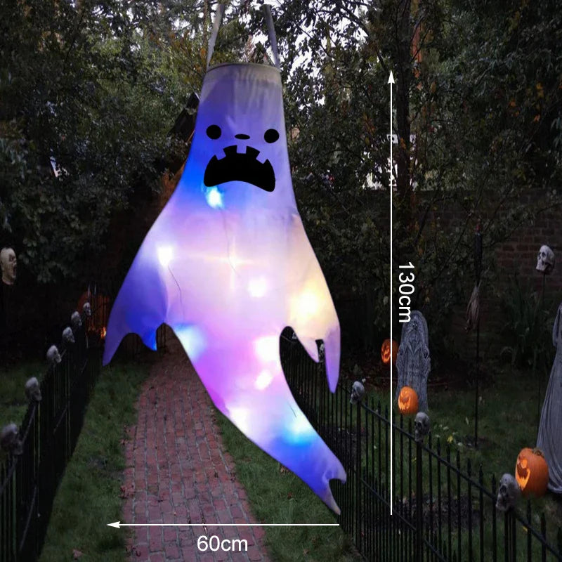 Rynx | Halloween LED Light Hanging Ghost For Halloween Party Home Outdoor Indoor Decoration Large Glowing Creepy Lamp Horror Props