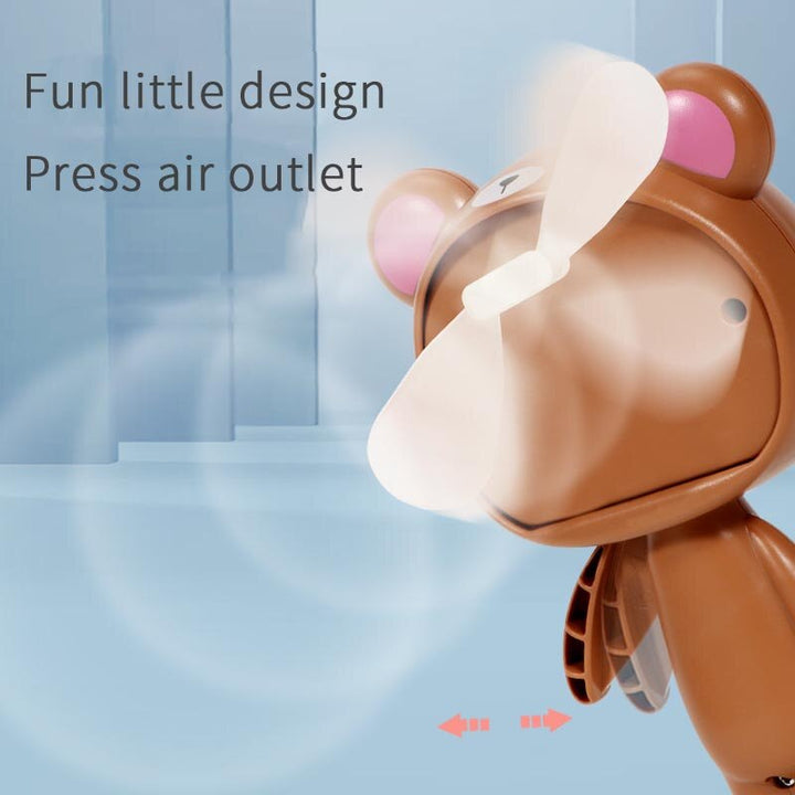 Lisslune | Cute Cartoon Hand Press Foldable Fan