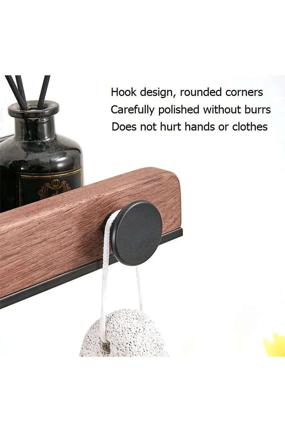 Lisslune | Wood Accent Wall Shelf