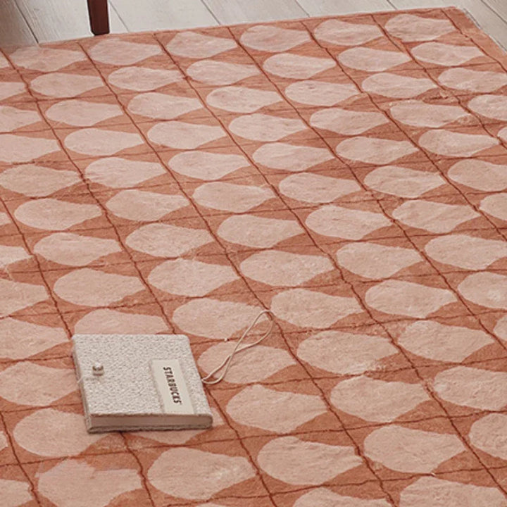 Rynx | Retro Living Room Rug Minimalist Bedroom Rug Comfortable Soft Rug Easy Care Rug Easy to Store Rugs Non-Slip Rug Rug