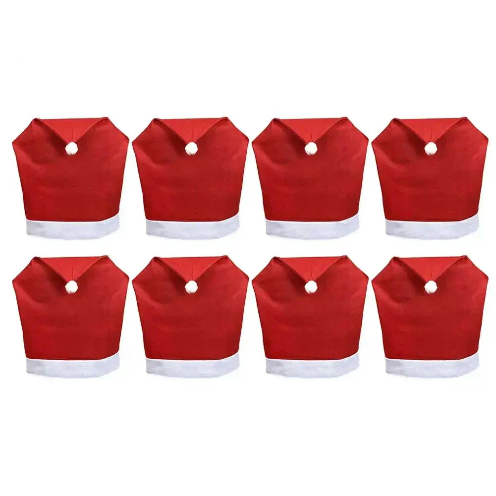 Lisslune | SantaSeat Christmas Chair Covers – Set of Decorative Chair Covers with Santa Design